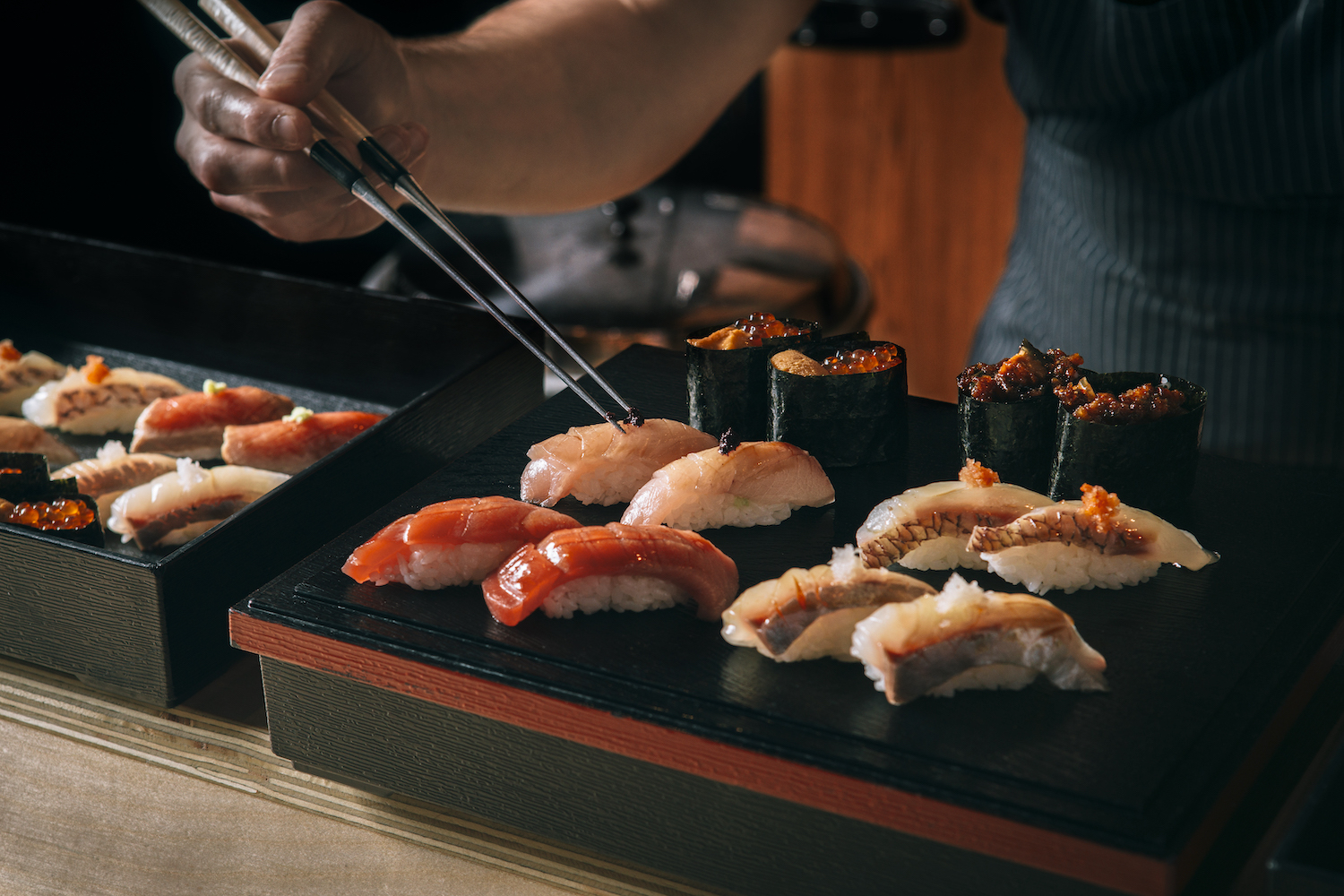 Sushi DSAN — peças artesanais em ardósia